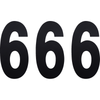 (image for) Standard Numbers - 6" Black - No. 6