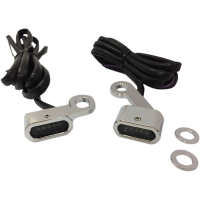 (image for) LED Handlebar Marker Lights Chrome/Smoke