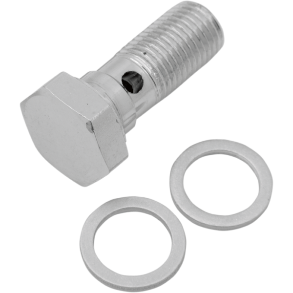 (image for) Drag Specialties Chrome Banjo Bolt 3/8"-24