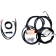 (image for) Black Vinyl/Stainless Braided Complete Kit