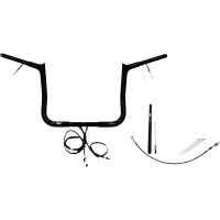 (image for) EZ Install Gloss Black 12" Pointed Top Handlebar Kit