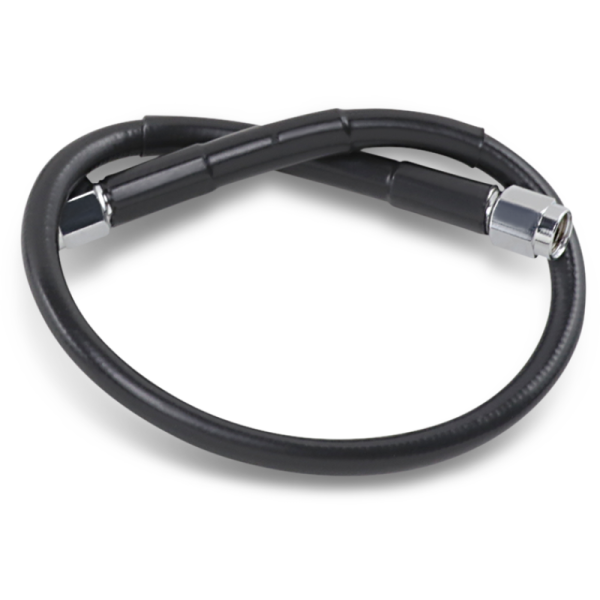 (image for) Drag Specialties Black Vinyl-Coated Stainless Steel Brake Line 16"