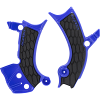 (image for) Acerbis X-Grip Frame Guard - Yamaha WR250F 25-26, WR450F 24-26 - Blue/black