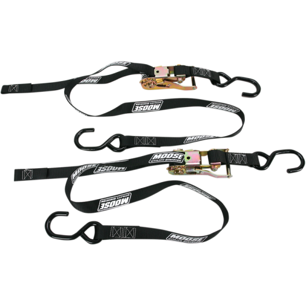 (image for) MOOSE UTILITY DIVISION Ratcheting Tie-Downs, Black