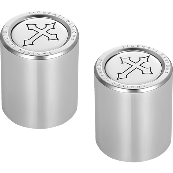 (image for) FIGURATI DESIGNS Docking Cover Mirror Polished w/ Cross