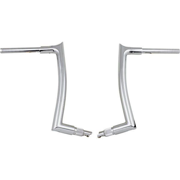(image for) FAT BAGGERS INC EZ Install Pointed Top Handlebar - Chrome, 14” Rise