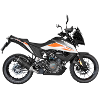 (image for) LV ONE EVO Black stainless steel Slip-On for KTM 390 Adventure 20-24