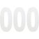 (image for) Standard Numbers - 6" White - No. 0