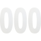 (image for) Standard Numbers - 6" White - No. 0