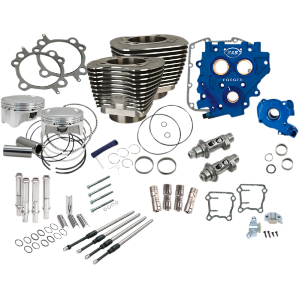 (image for) S&S CYCLE S&S 110" Power Package - Black, Chain Drive