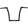 (image for) 1 1/4" EZ Install Flat Top Handlebars - Gloss Black, 16" Rise