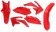 (image for) Acerbis Replacement Plastic Standard Kit - Red