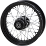 (image for) 16" x 3" Laced Replacement Gloss Black Front Wheel