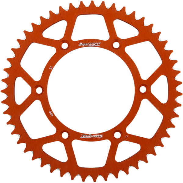 (image for) Supersprox 51T Aluminum Rear Sprocket - Orange