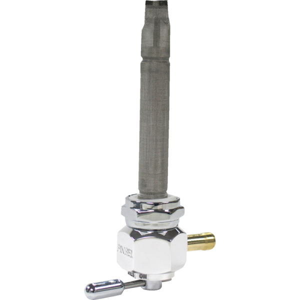 (image for) Pingel Fuel Valve 180° Inward - Smooth Aluminum