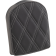 (image for) Backrest Pad - Short, Double diamond, silver thread