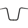 (image for) Gloss Black 1 1/4" Twin Round Handlebars, 14" End Rise