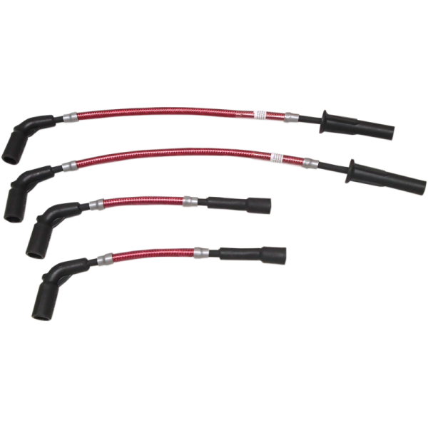 (image for) Braided Spark Plug Wires Red