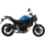 (image for) LV ONE EVO Black stainless steel Slip-On for SUZUKI SV650/X 17-24