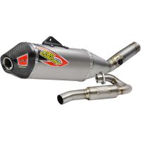 (image for) Pro Circuit Ti-6 Titanium Exhaust System w/ Carbon End Cap for Kawasaki KX450 (2019-2023)
