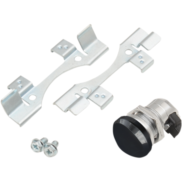 (image for) Drag Specialties Push-Button Fuel Door Latch Kit Gloss Black