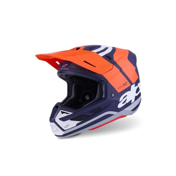 (image for) Alpinestars S-M7 Core Helmet - Orange/Blue - Size M