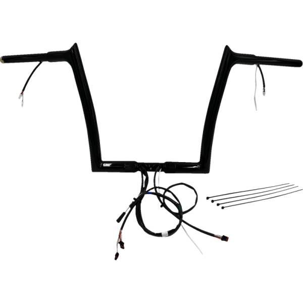(image for) EZ Install Gloss Black 12" Pointed Top Handlebar Kit