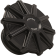 (image for) Arlen Ness 10-Gauge Vented Gas Cap - Black Anodized