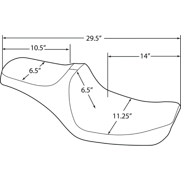 (image for) DRAG SPECIALTIES SEATS Predator III Seat Double Diamond Early Model