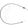 (image for) Quick Connect Braided Upper Clutch Cable - Black Pearl