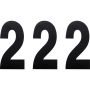 (image for) Standard Numbers - 6" Black - No. 2