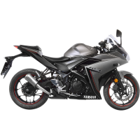 (image for) LV-10 Stainless steel Slip-On for YAMAHA MT-03 16-21, YZF-R3 15-21