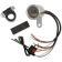 (image for) 1 7/8" Mini Speedometer - 220 km/h Black Face