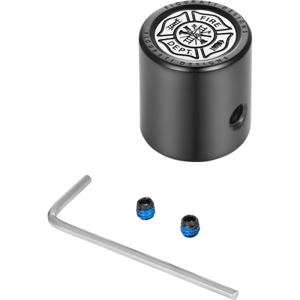 (image for) FIGURATI DESIGNS Heel-Toe Shifter Cover Black w/ Maltese CROSS-fire