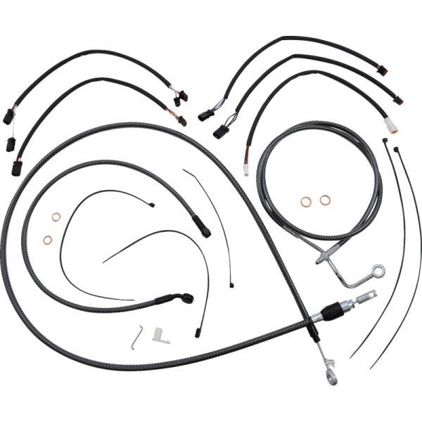 (image for) MAGNUM KarbonFibr Handlebar Installation Kit (15"-17" Apes)