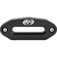 (image for) UTV Wide Aluminum Hawse Fairlead, Black Anodized