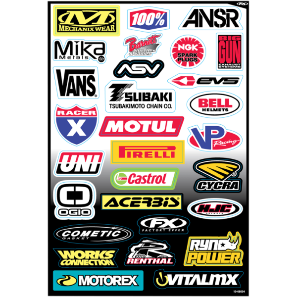 (image for) FACTORY EFFEX Sponsor Sticker Kit C