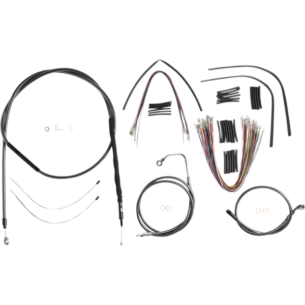 (image for) MAGNUM Karbonfibr Designer DOT Handlebar Installation Kit, 10" Apes
