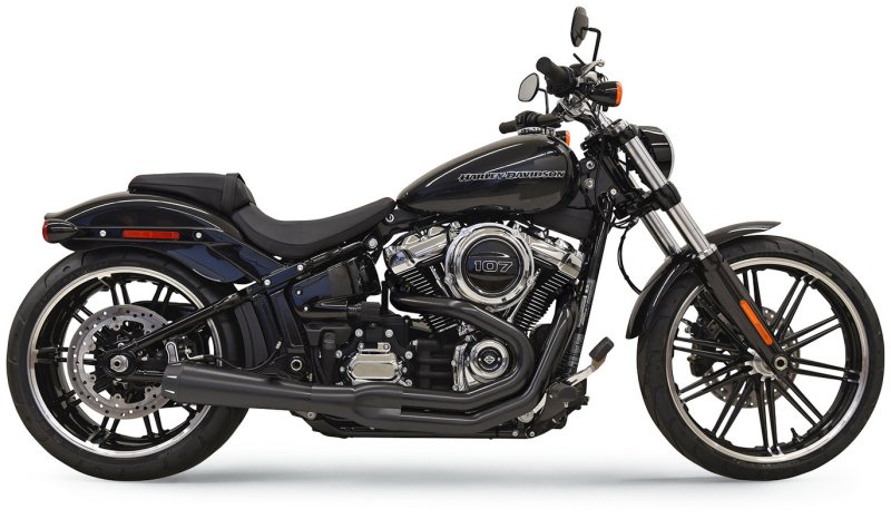 (image for) BASSANI XHAUST Bassani Road Rage Gen II 2-Into-1 System Black (FXBR/FLFB/FXDRS)