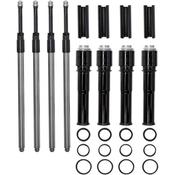 (image for) S&S CYCLE S&S Quickee Pushrod Kit with Gloss Black Covers