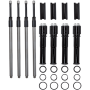 (image for) S&S Quickee Pushrod Kit with Gloss Black Covers