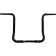 (image for) 1 1/4" EZ Install Round Top Handlebars - Gloss Black, 16" Rise