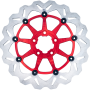 (image for) 12.5" Full-floating Rotor, Red Carrier