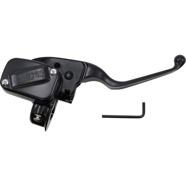 (image for) Drag Specialties Matte Black 1/2" Bore Single Disc Master Cylinder 0610-2197