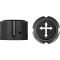(image for) Axle Nut Cover Black w/ Cross