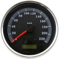 (image for) 5" Programmable Speedometer Black Face