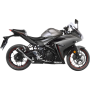 (image for) LV-10 Carbon fiber Slip-On for YAMAHA MT-03 16-21, YZF-R3 15-21