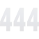 (image for) Standard Numbers - 6" White - No. 4