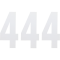 (image for) Standard Numbers - 6" White - No. 4