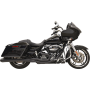 (image for) Bassani B4 2-Into-1 System - Black, Megaphone-style